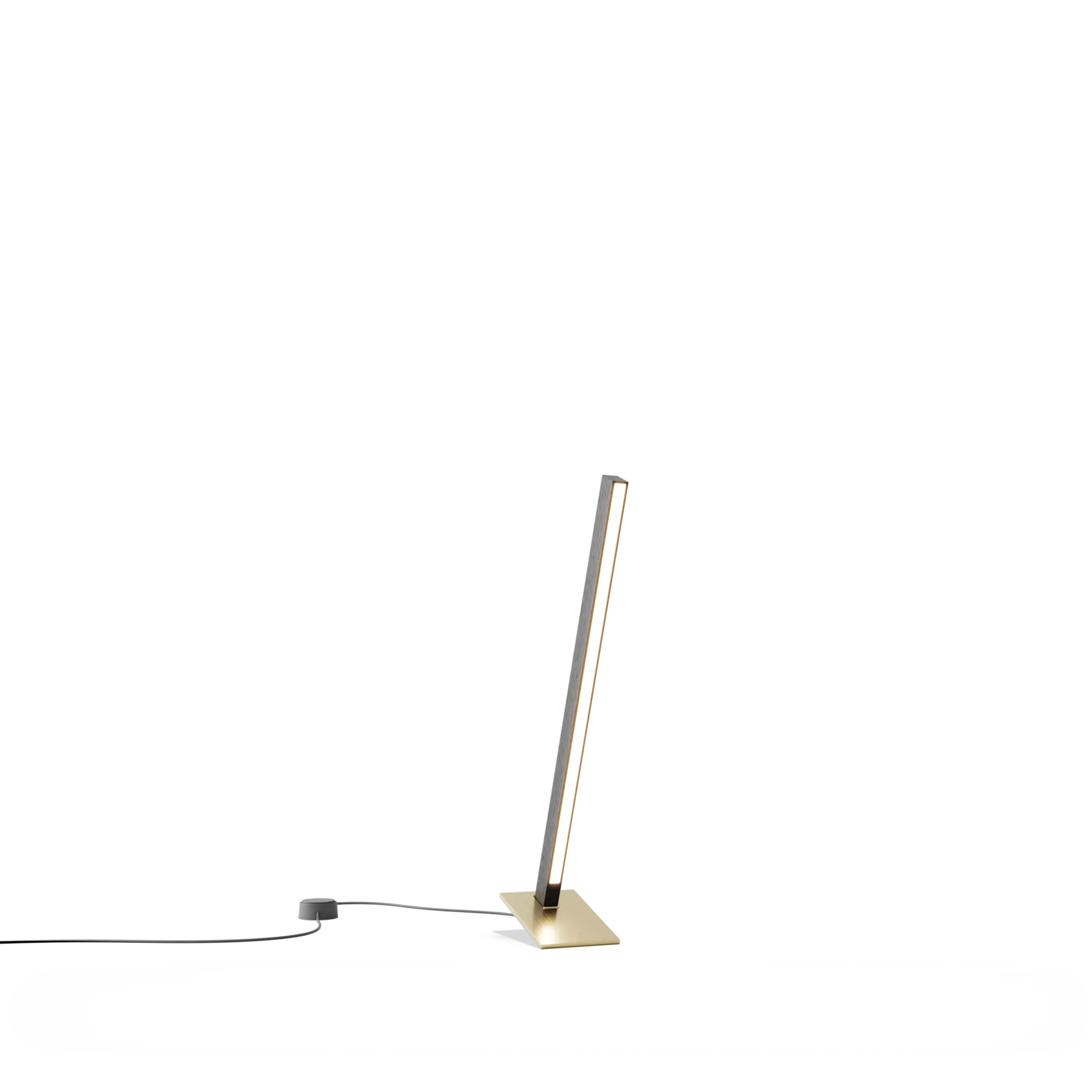 Image of a Stickbulb Table Torch lighting fixture. The modern fixture consists of sleek wooden beams with multiple integrated LED bulbs.