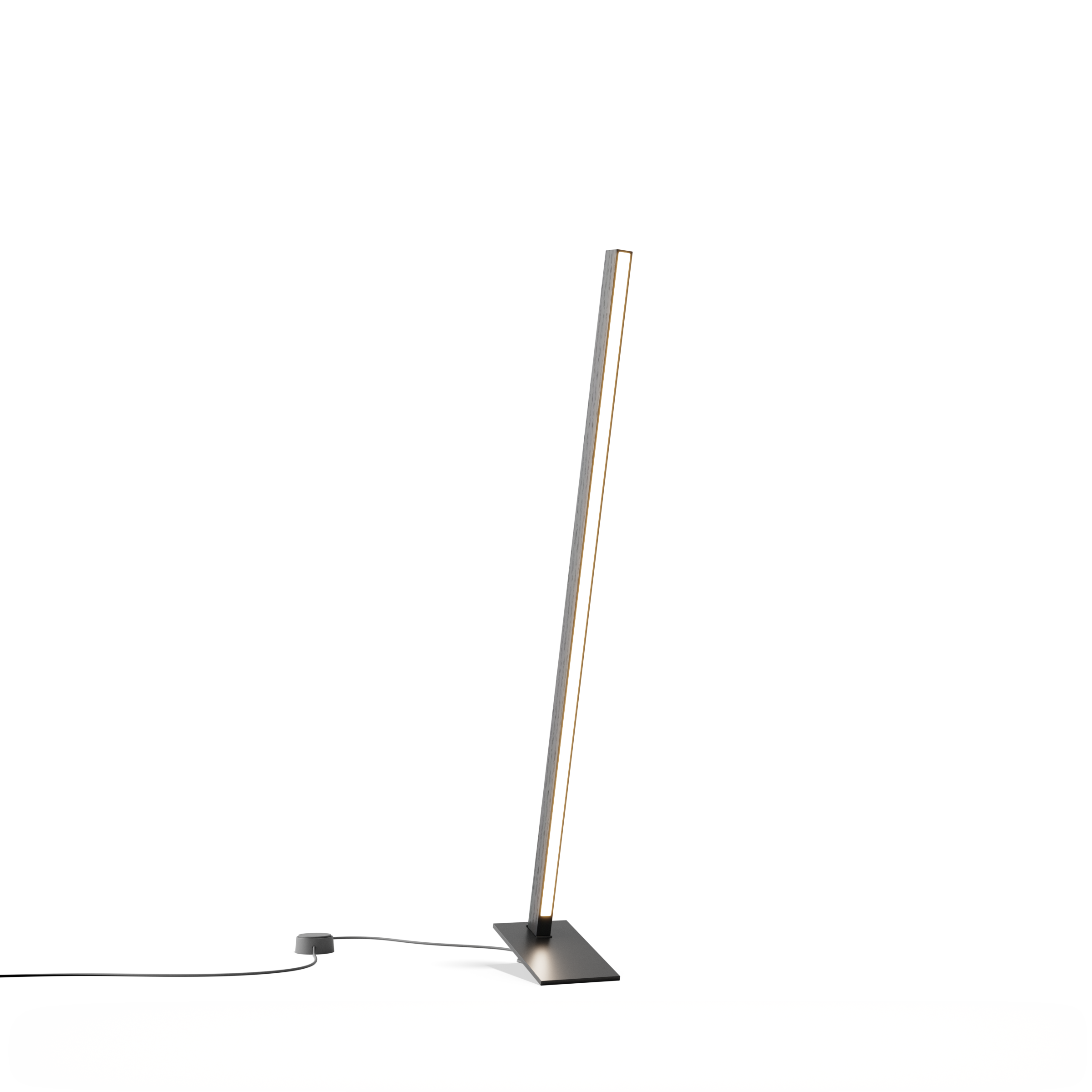 Image of a Stickbulb Table Torch lighting fixture. The modern fixture consists of sleek wooden beams with multiple integrated LED bulbs.